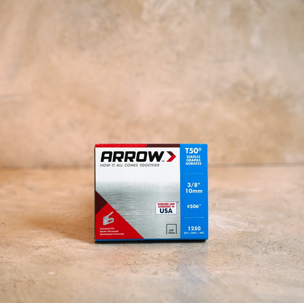 Arrow T50 3/8 inch 10mm heavy duty staples 1250 count box