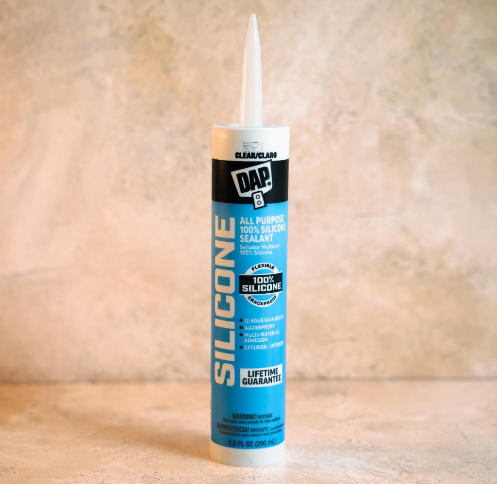 DAP All Purpose 100 percent silicone sealant clear cartridge 9.8 fl oz