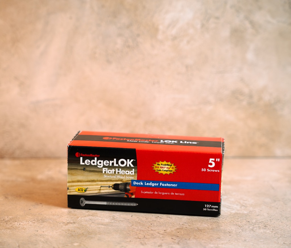 FastenMaster LedgerLOK Flat Head 5 inch deck ledger screw 50 count box