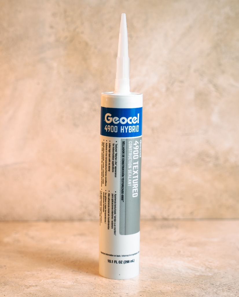 Geocel 4900 Hybrid textured construction sealant 10.1 fl oz cartridge mortar appearance